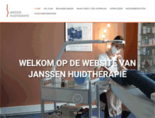 Tablet Screenshot of huidtherapiejanssen.nl